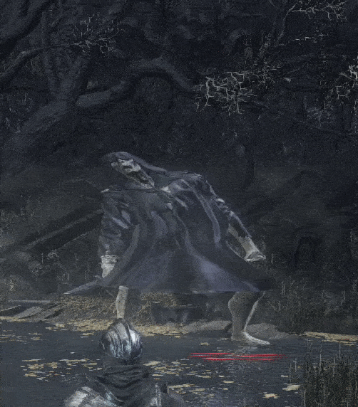 Shows the results of hacking the Abomnification system into Dark Souls III. A morphing monster!